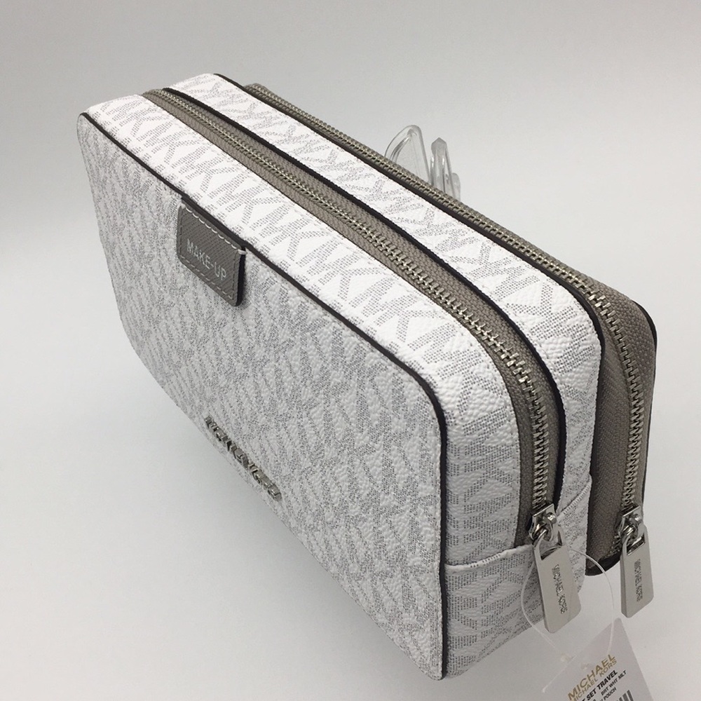 Michael Kors Jet Set Travel LG DBL ZIP TRV POUCH - Picture 8 of 12